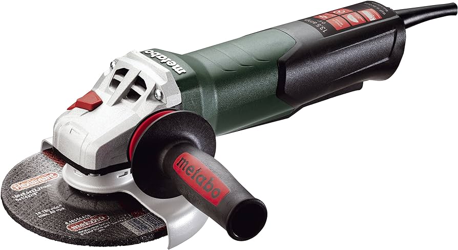 METABO WEV 15-150 HT, 6IN VARIABLE SPEED ANGLE GRINDER W/ELECTRONICS, HIGH TORQUE, LOCK-ON